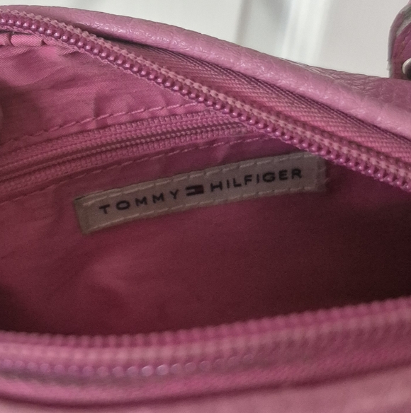 Tommy Hilfiger Mini Pink Leather Satchel With Detachable Shoulder Strap Vintage - Picture 5 of 16